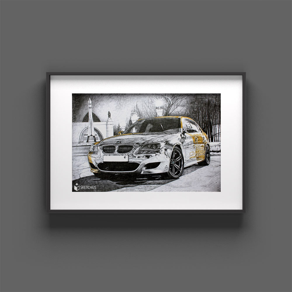 Dein Auto als Poster | Geschenk für Autoliebhaber